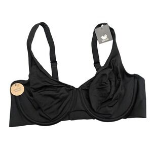 Wacoal 855385 Comfortable Cool Underwire Bra 42D Black Underwire NWT $74